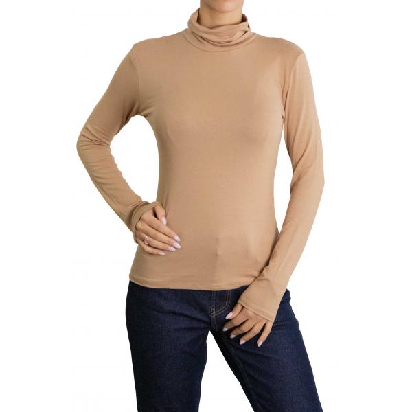 Maglia collo alto in viscosa